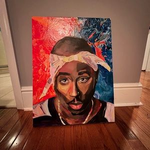 HAND PAINTED TUPAC PAINTING
